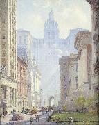 Colin Campbell Cooper, Chambers Street and the Municipal Building, N.Y.C.